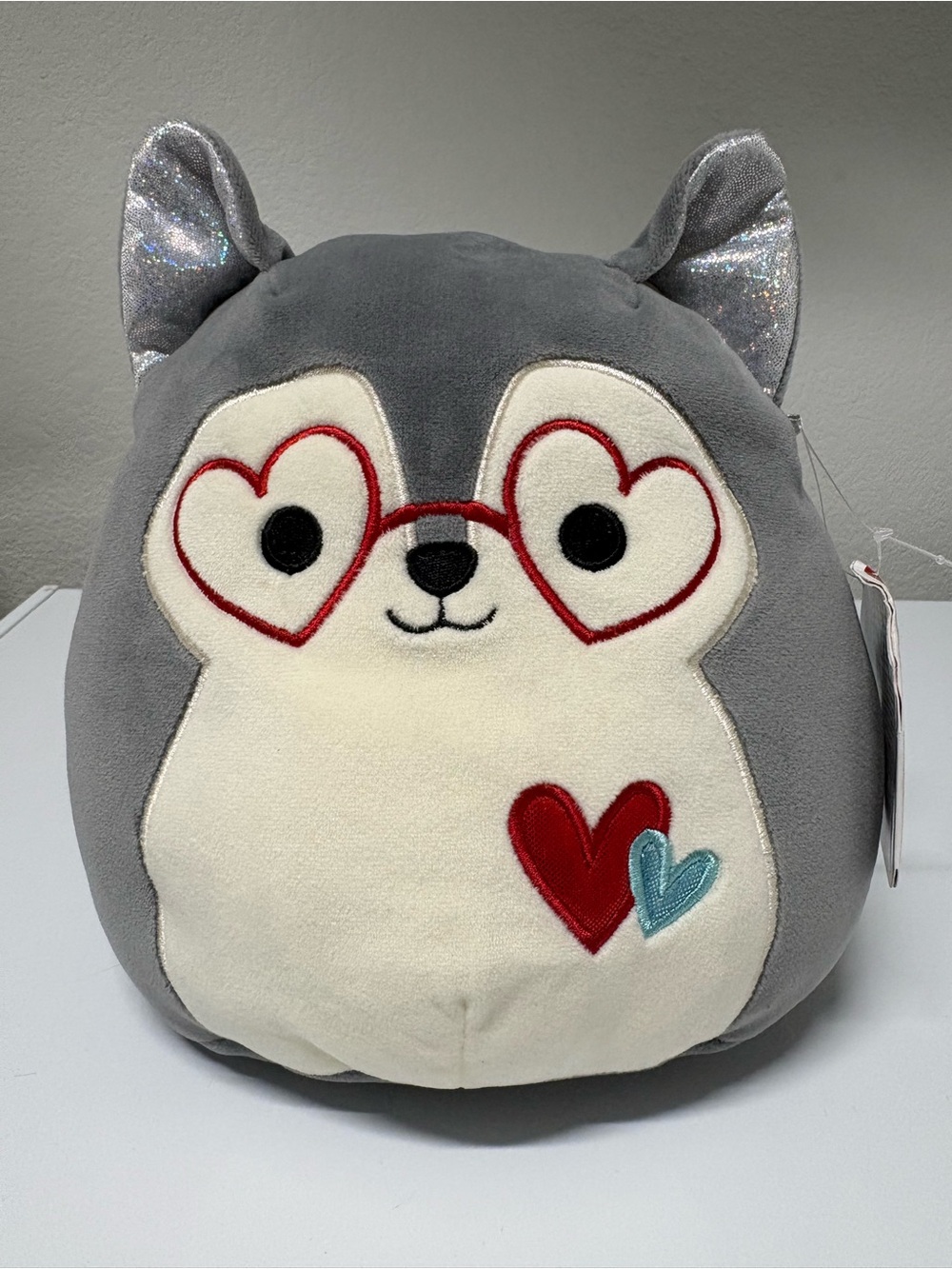 Squishmallow Official Kellytoy Valentines Soft Plush - Ryan the Husky